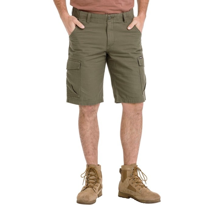 Bushman Pánské kapsáčové kraťasy Cubal, tmavá khaki 44