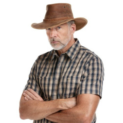 Bushman Pánský a dámský klobouk Rancher, tmavě hnědý S