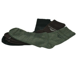 Bushman Ponožky Wool set, černé, hnědé, zelené 36