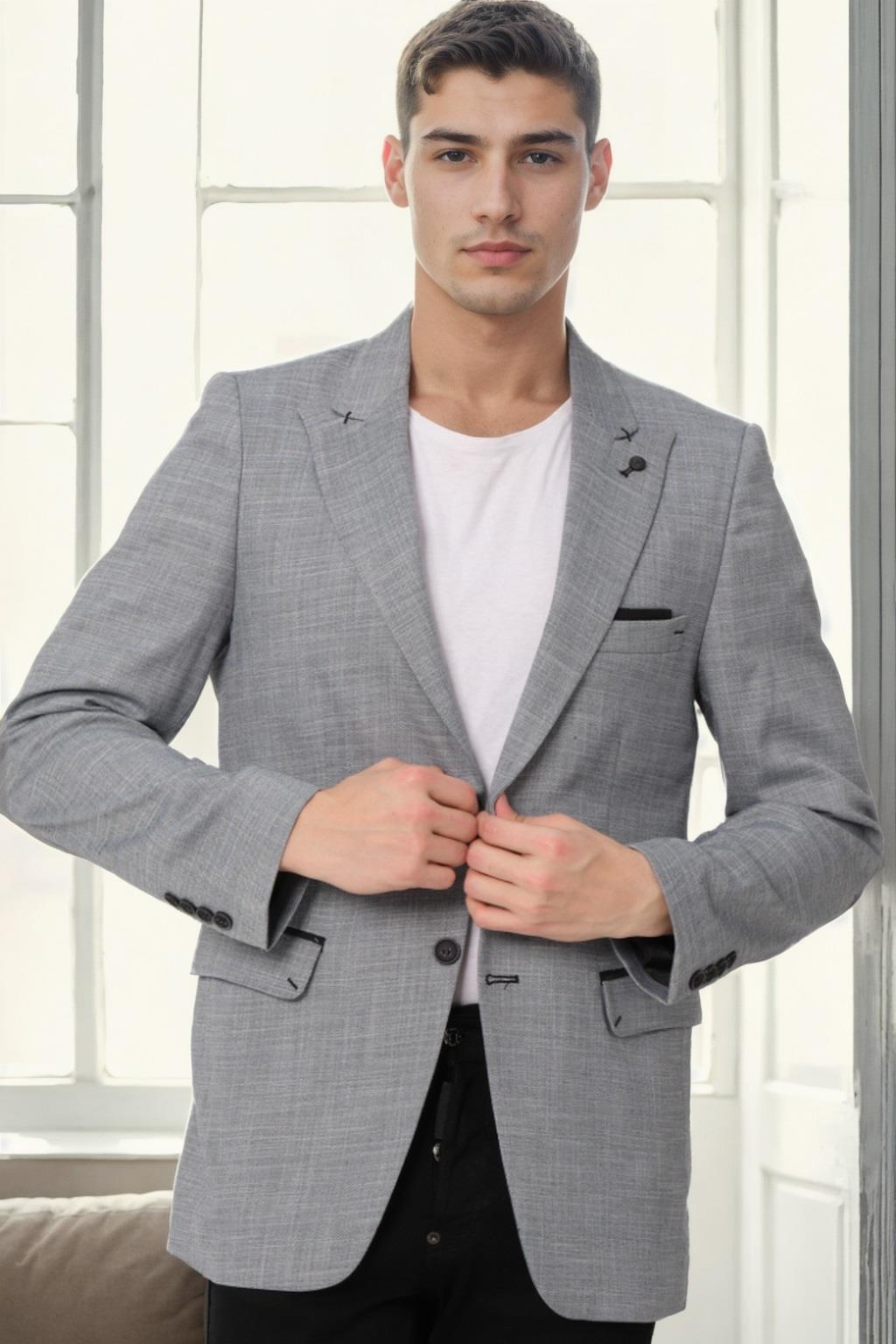C5058 DEWBERRY MEN'S JACKET-GREY