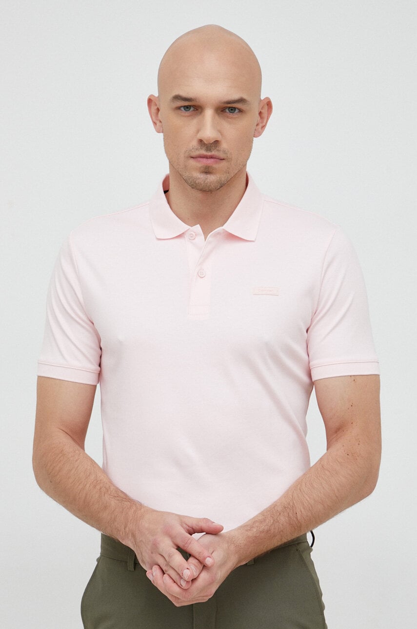 Calvin Klein  Bavlněné polo tričko