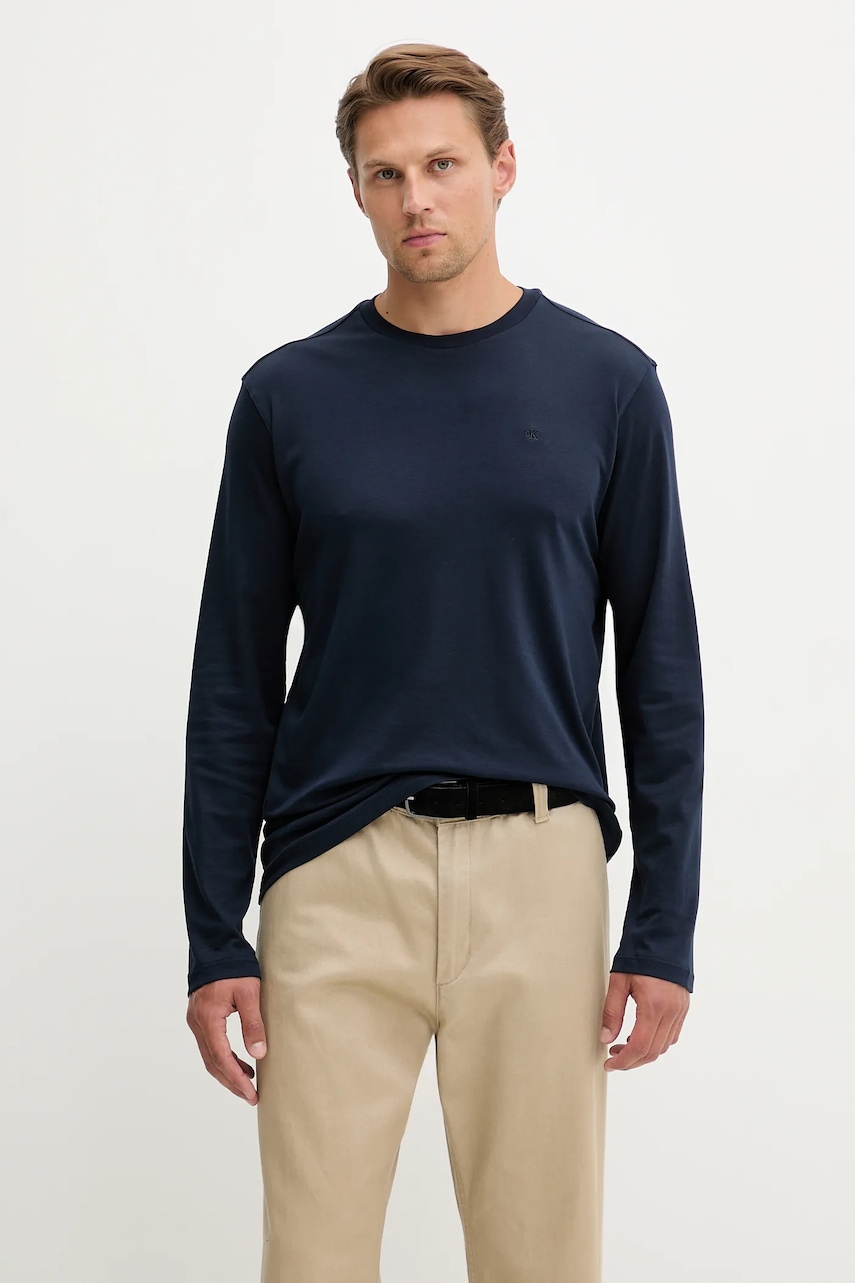 Calvin Klein  Bavlněné tričko s dlouhým rukávem