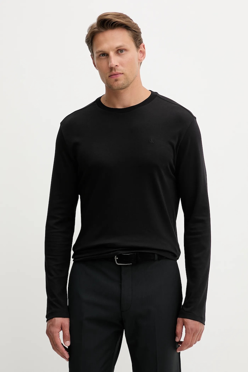 Calvin Klein  Bavlněné tričko s dlouhým rukávem