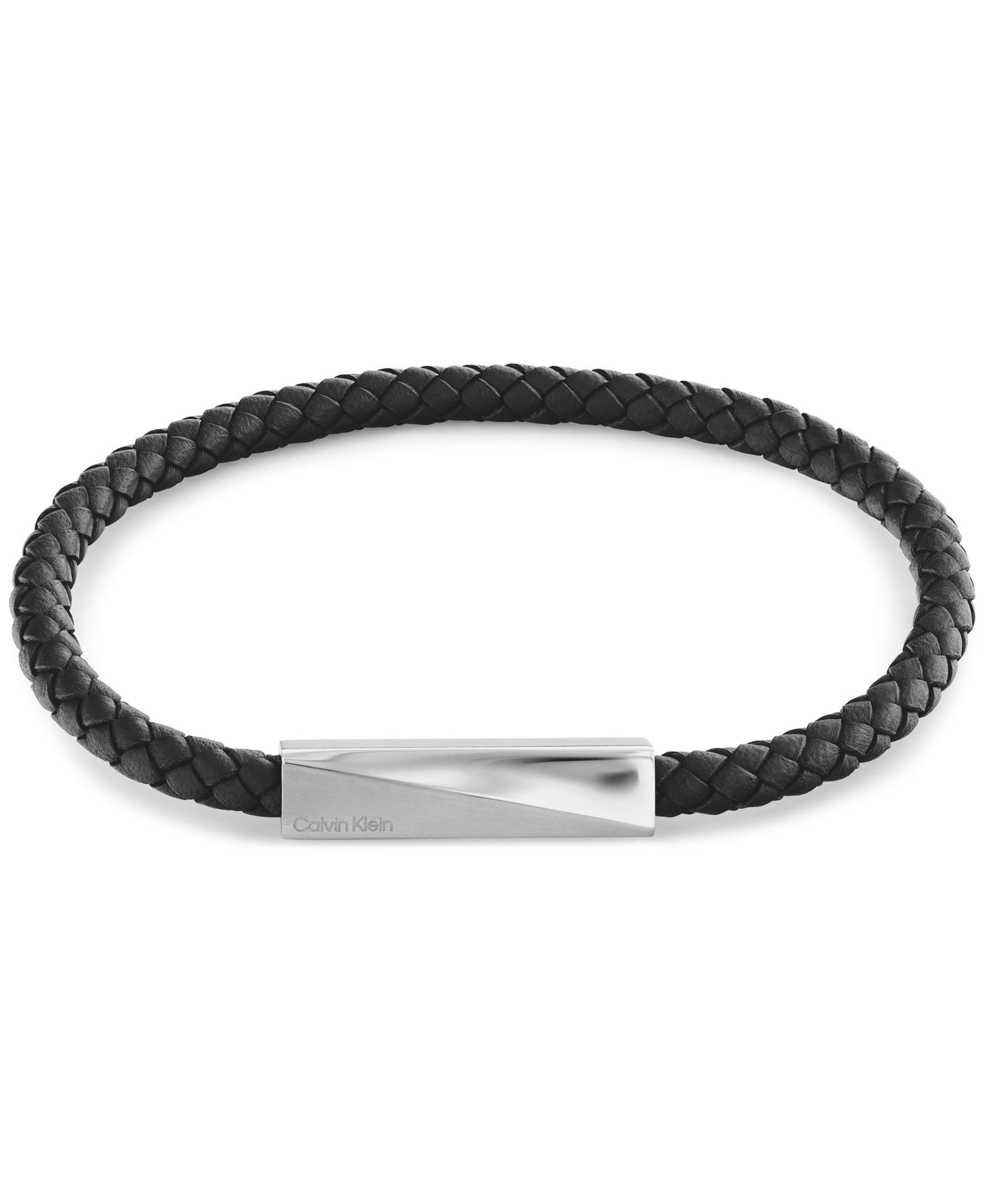 Calvin Klein Elegantní kožený náramek pro muže Iconic Id 35100055