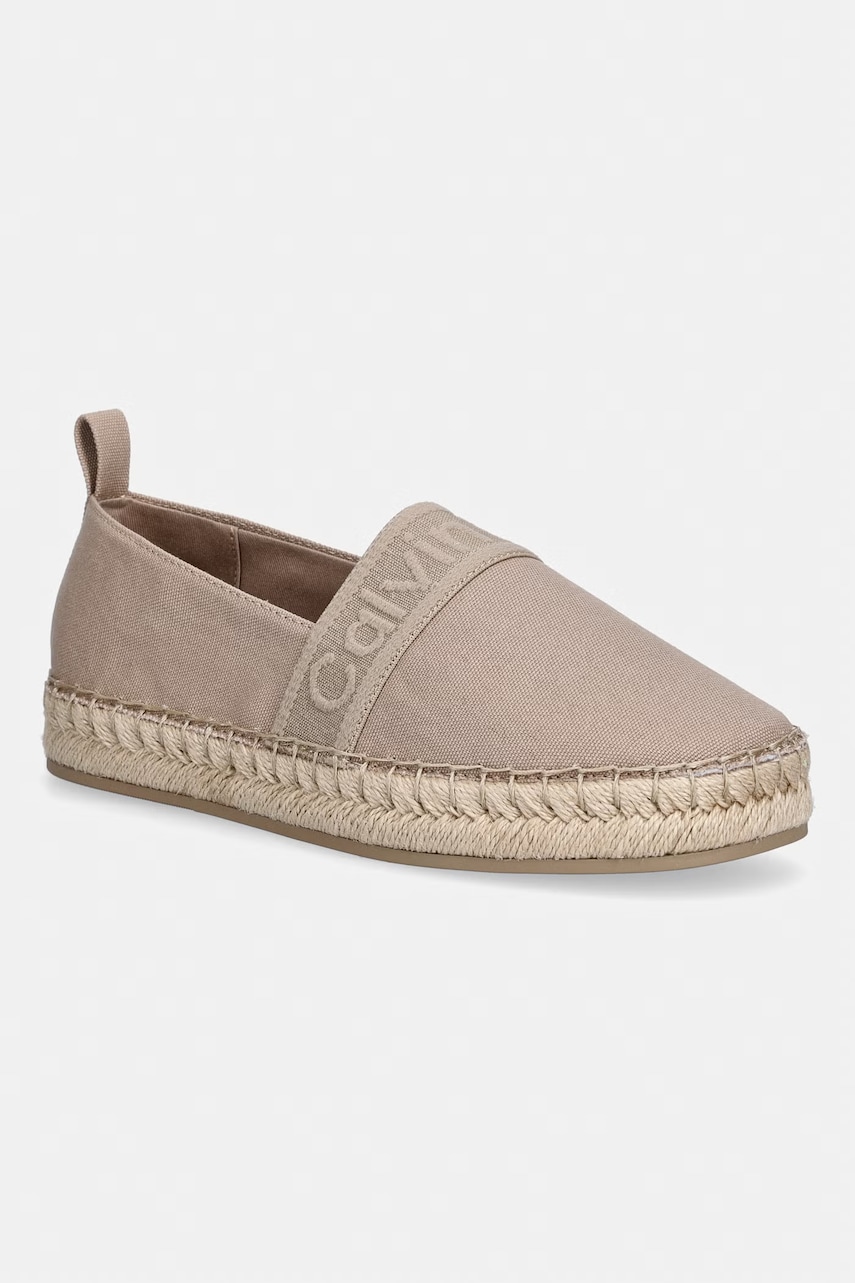 Calvin Klein  espadrily dámské OBLIQUE ESPADRILLE WEBBING