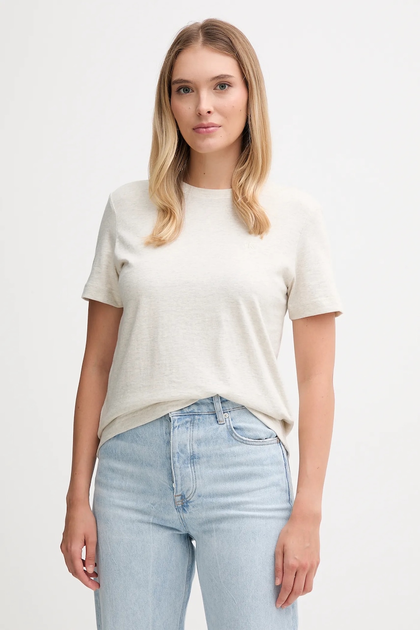 Calvin Klein Jeans  basic tričko dámské bavlněné