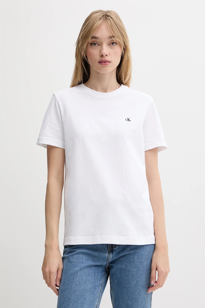 Calvin Klein Jeans  basic tričko dámské bavlněné