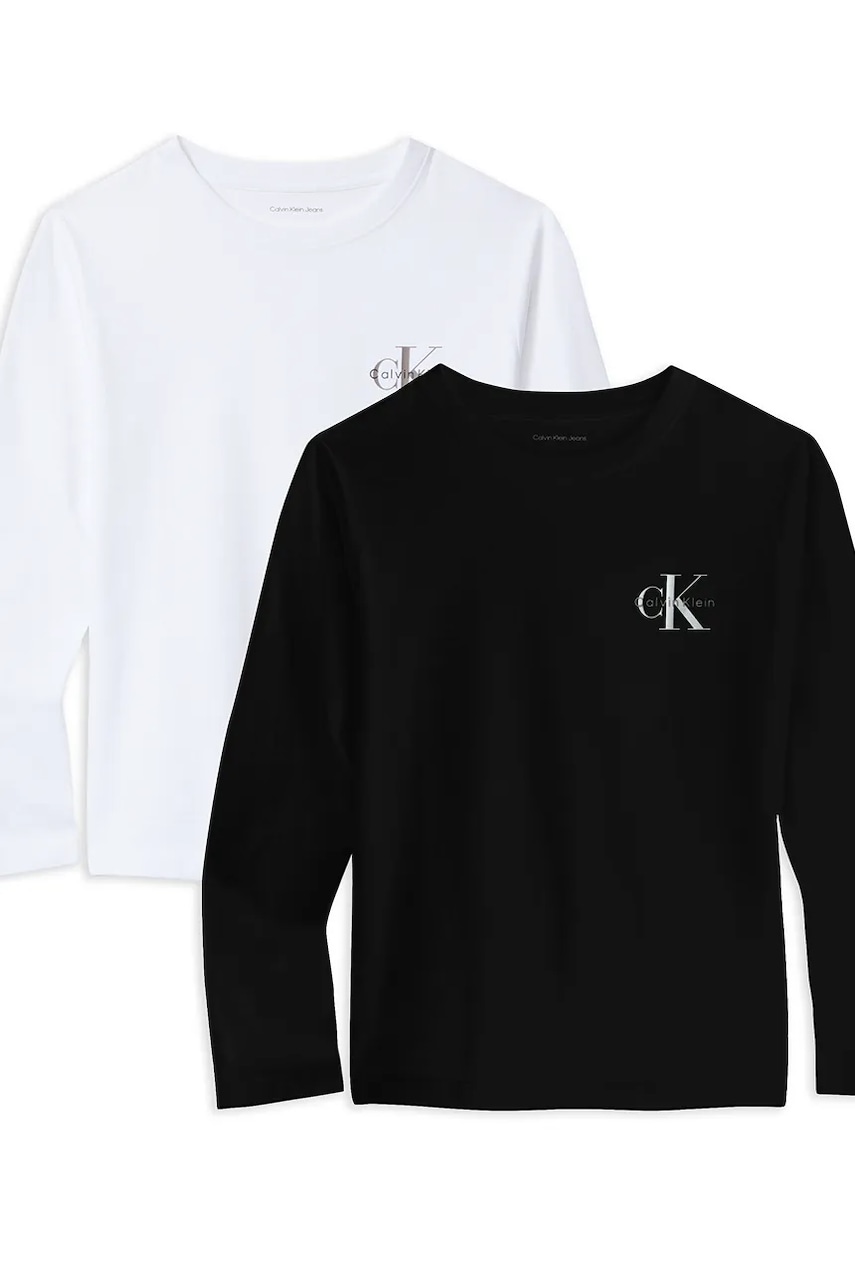 Calvin Klein Jeans  Bavlněné tričko s dlouhým rukávem  2-pack