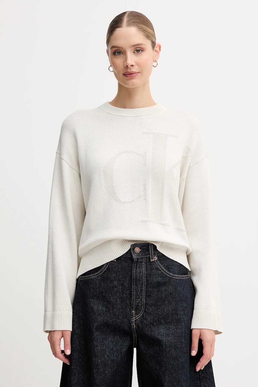 Calvin Klein Jeans  Bavlněný svetr