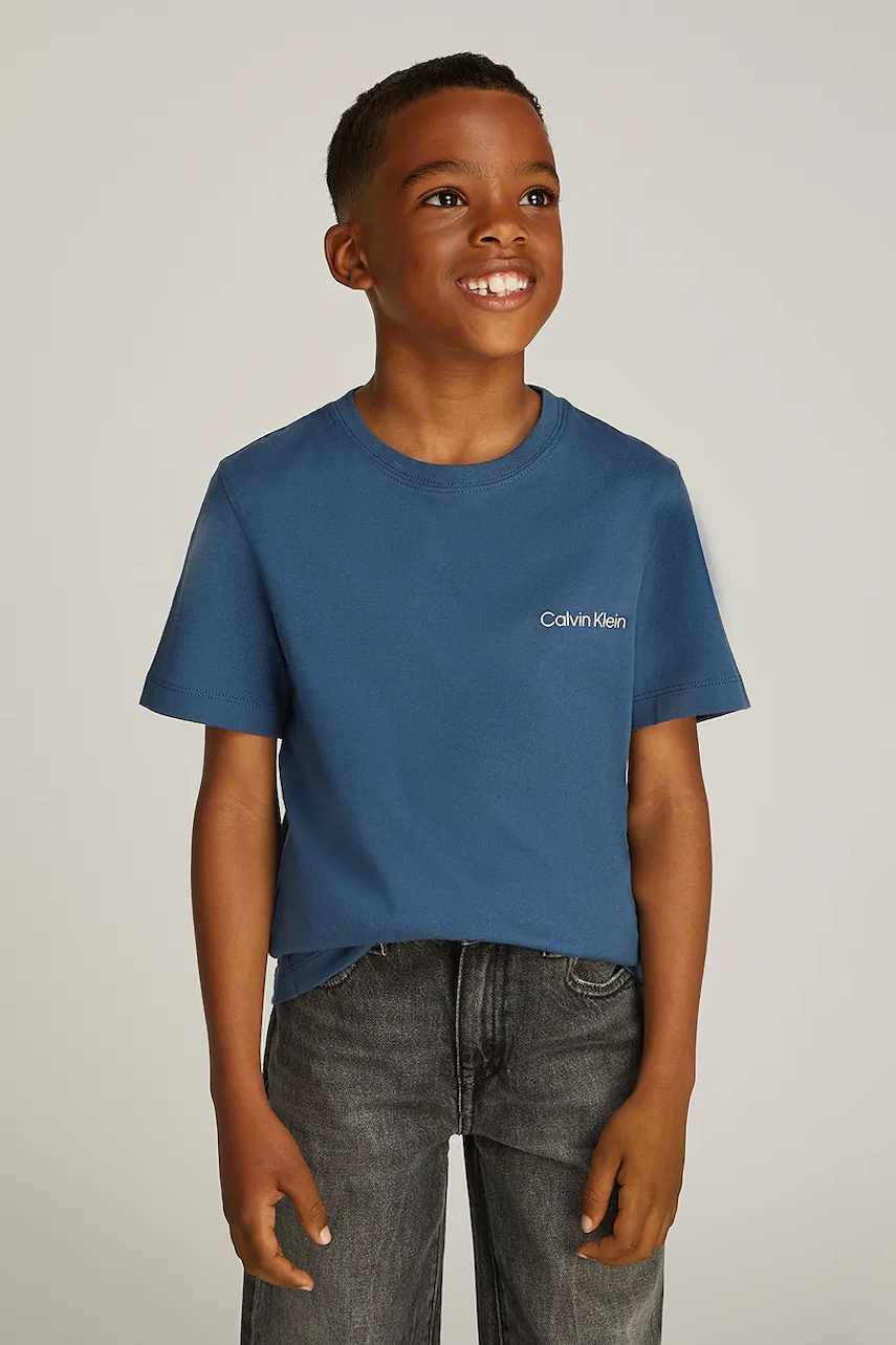 Calvin Klein Jeans  Dětské bavlněné tričko  2-pack