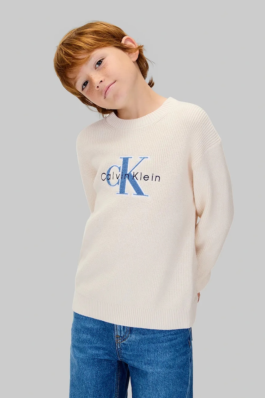 Calvin Klein Jeans  Dětský bavlněný svetr