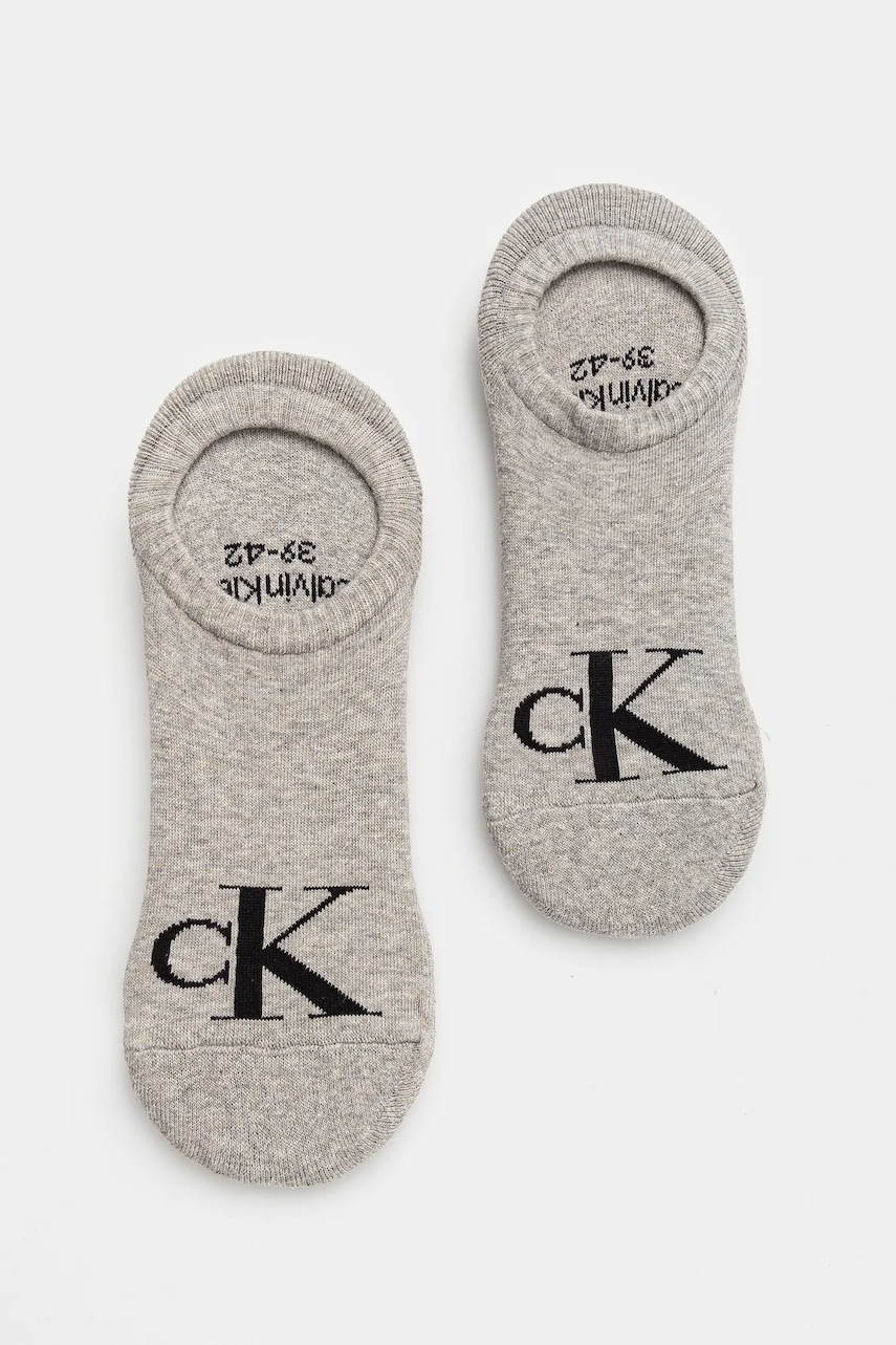Calvin Klein Jeans  kotníkové ponožky pánské s bavlnou 2-pack