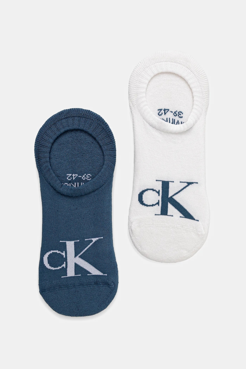 Calvin Klein Jeans  kotníkové ponožky pánské s bavlnou 2-pack