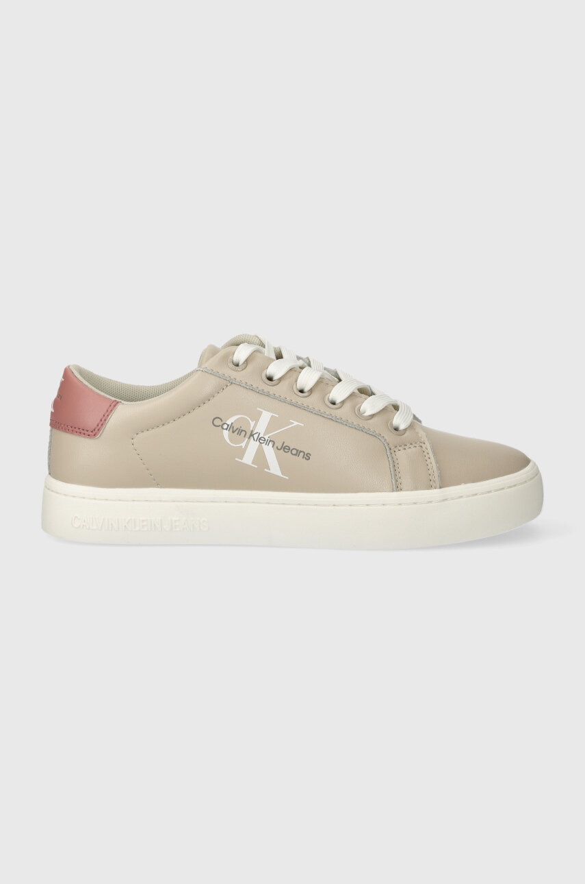 Calvin Klein Jeans  Kožené sneakers boty  CLASSIC CUPSOLE LACE UP