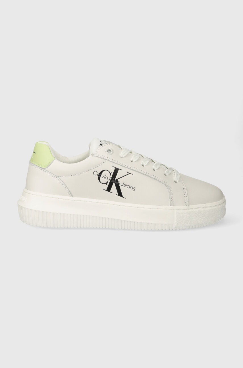Calvin Klein Jeans  Kožené tenisky  CHUNKY CUPSOLE MONO LTH WN