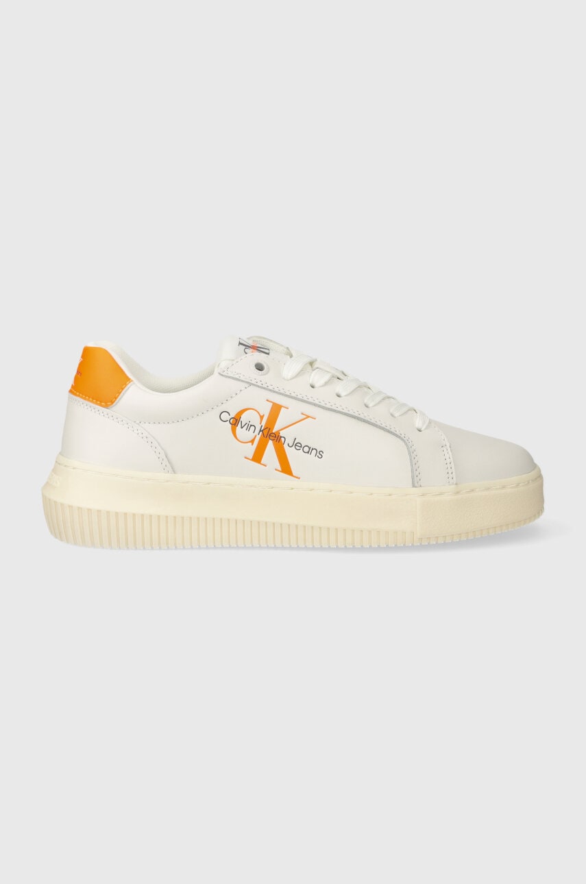 Calvin Klein Jeans  Kožené tenisky  CHUNKY CUPSOLE MONO LTH WN