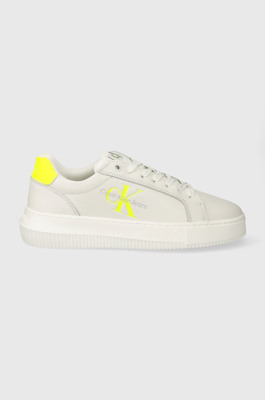 Calvin Klein Jeans  Kožené tenisky  CHUNKY CUPSOLE MONO LTH WN