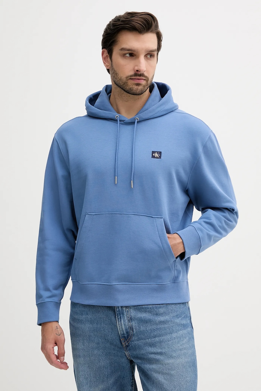 Calvin Klein Jeans  mikina s kapucí pánská bavlněná