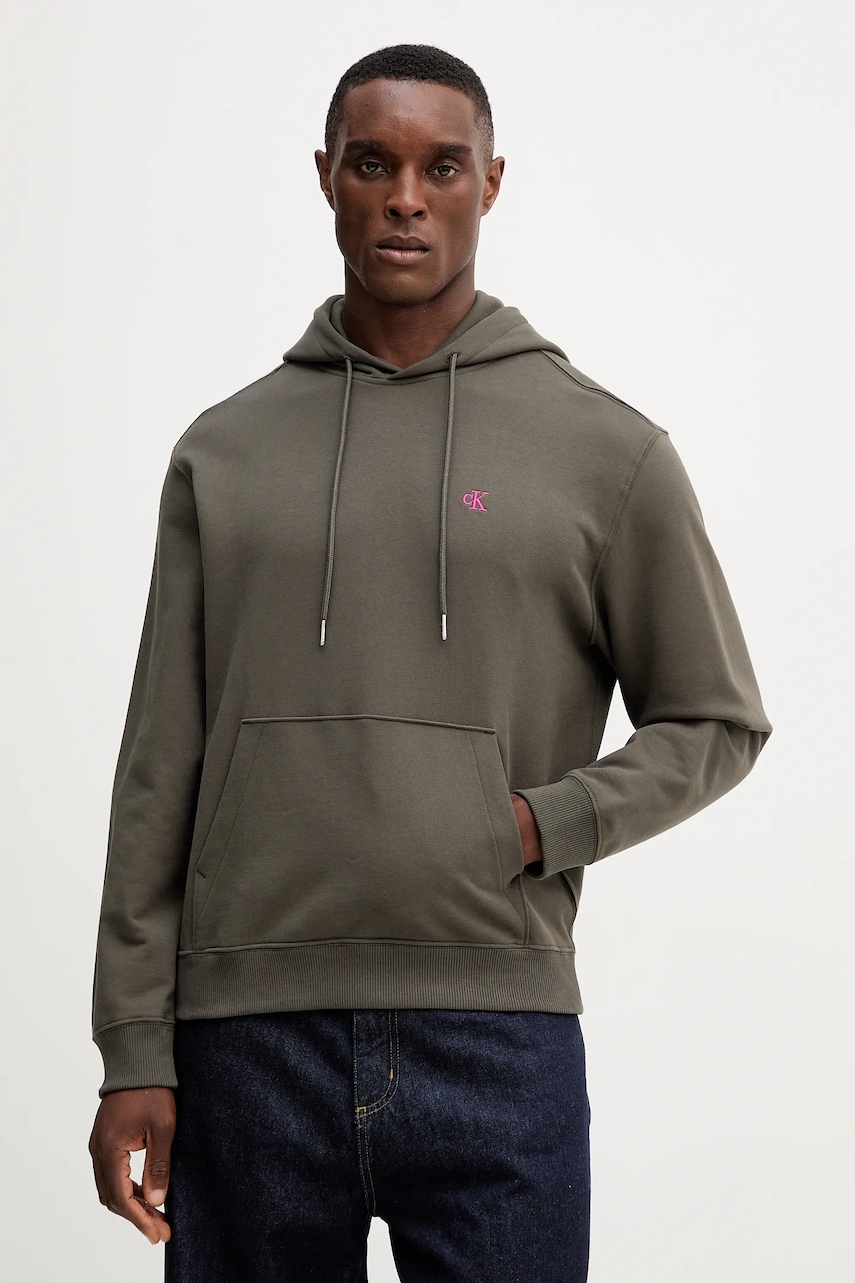 Calvin Klein Jeans  mikina s kapucí pánská bavlněná