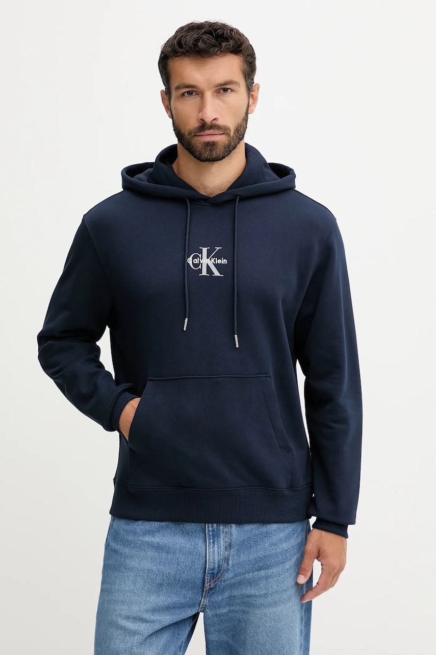 Calvin Klein Jeans  mikina s kapucí pánská bavlněná