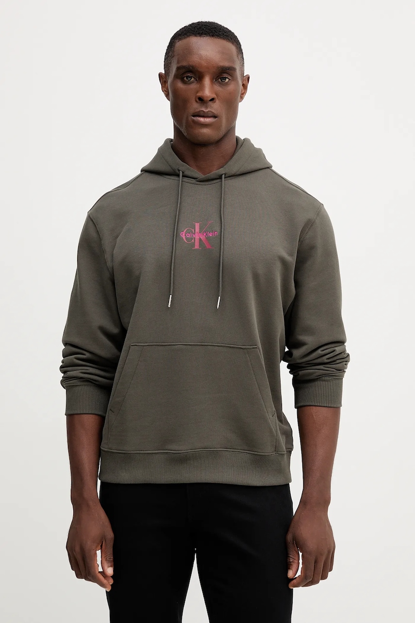 Calvin Klein Jeans  mikina s kapucí pánská bavlněná