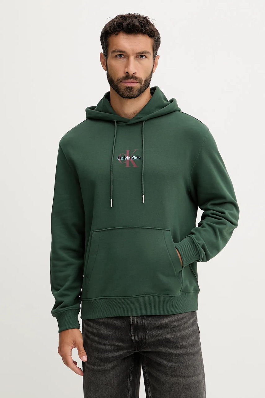 Calvin Klein Jeans  Mikina s kapucí pánská bavlněná