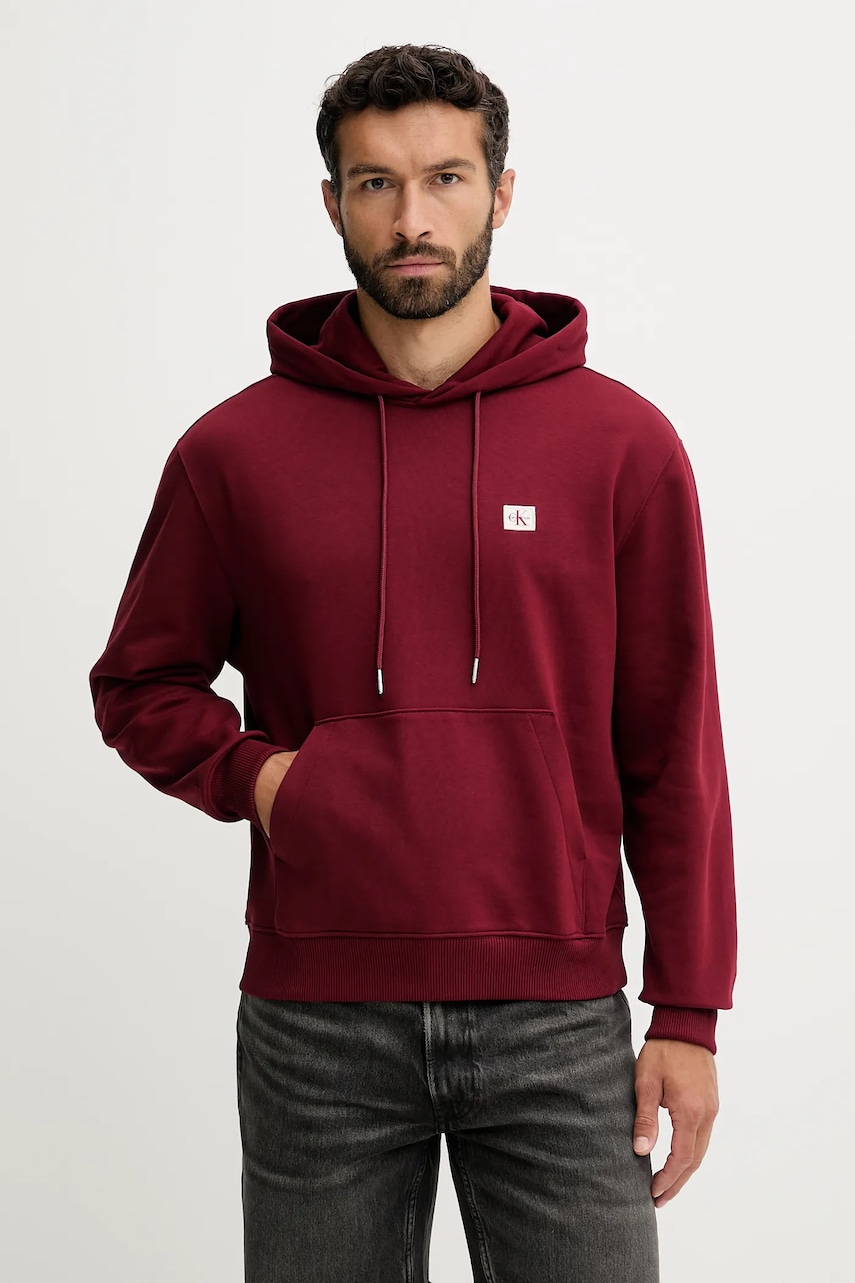 Calvin Klein Jeans  mikina s kapucí pánská bavlněná