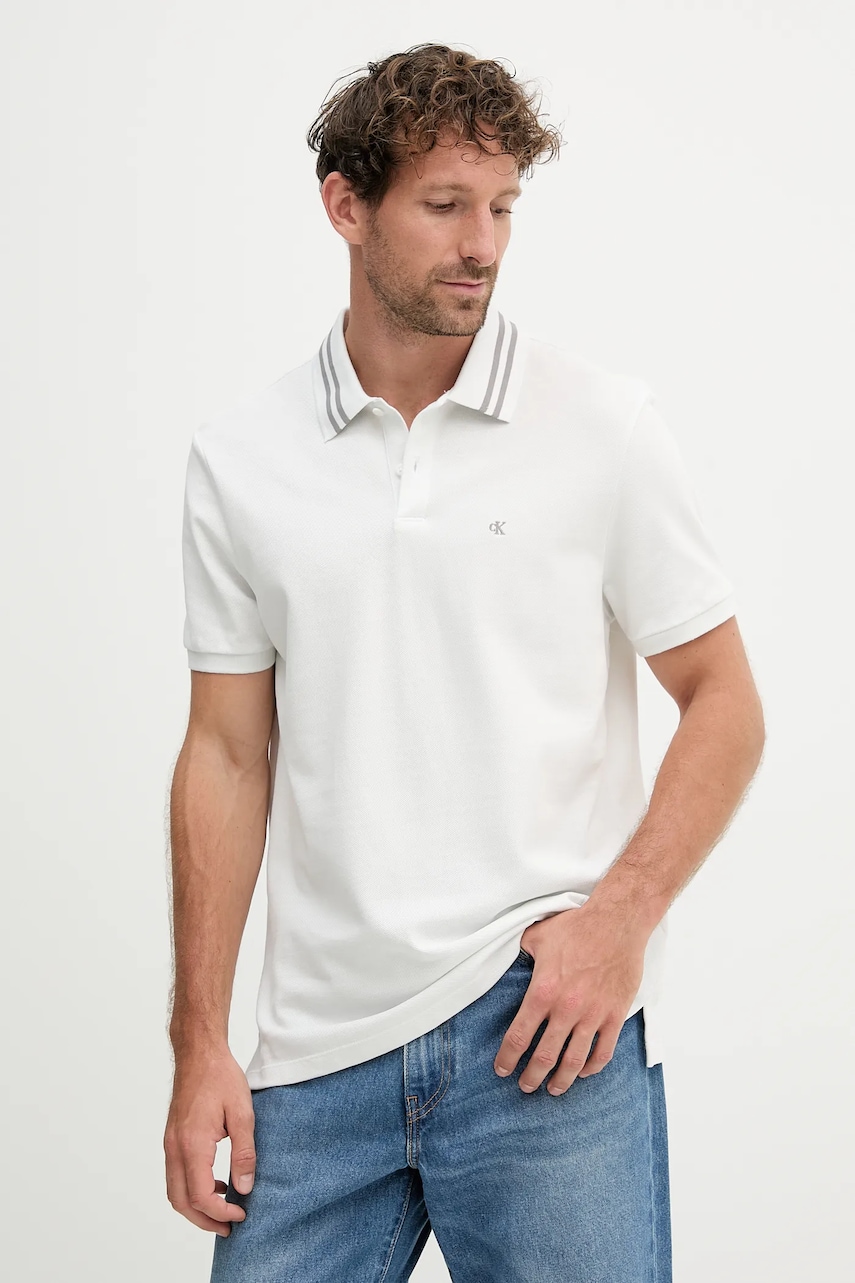 Calvin Klein Jeans  polo pánské bavlněné