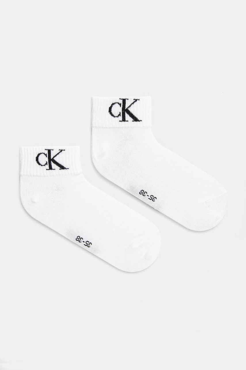 Calvin Klein Jeans  ponožky dámské s bavlnou 2-pack