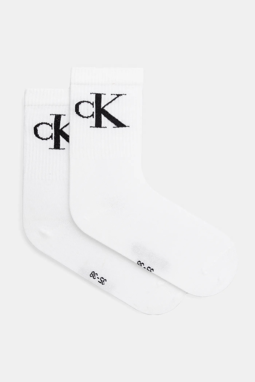 Calvin Klein Jeans  ponožky dámské s bavlnou 2-pack