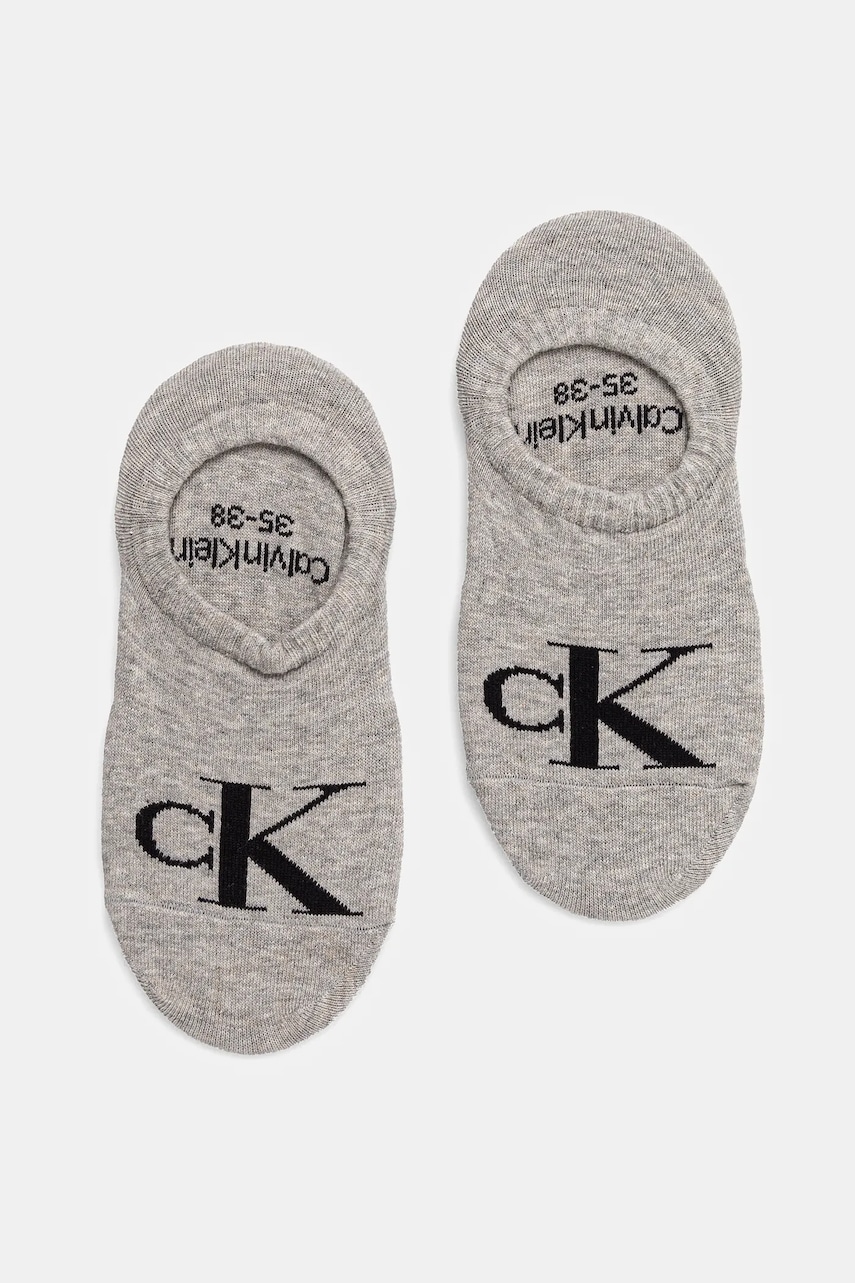 Calvin Klein Jeans  ponožky dámské s bavlnou 2-pack