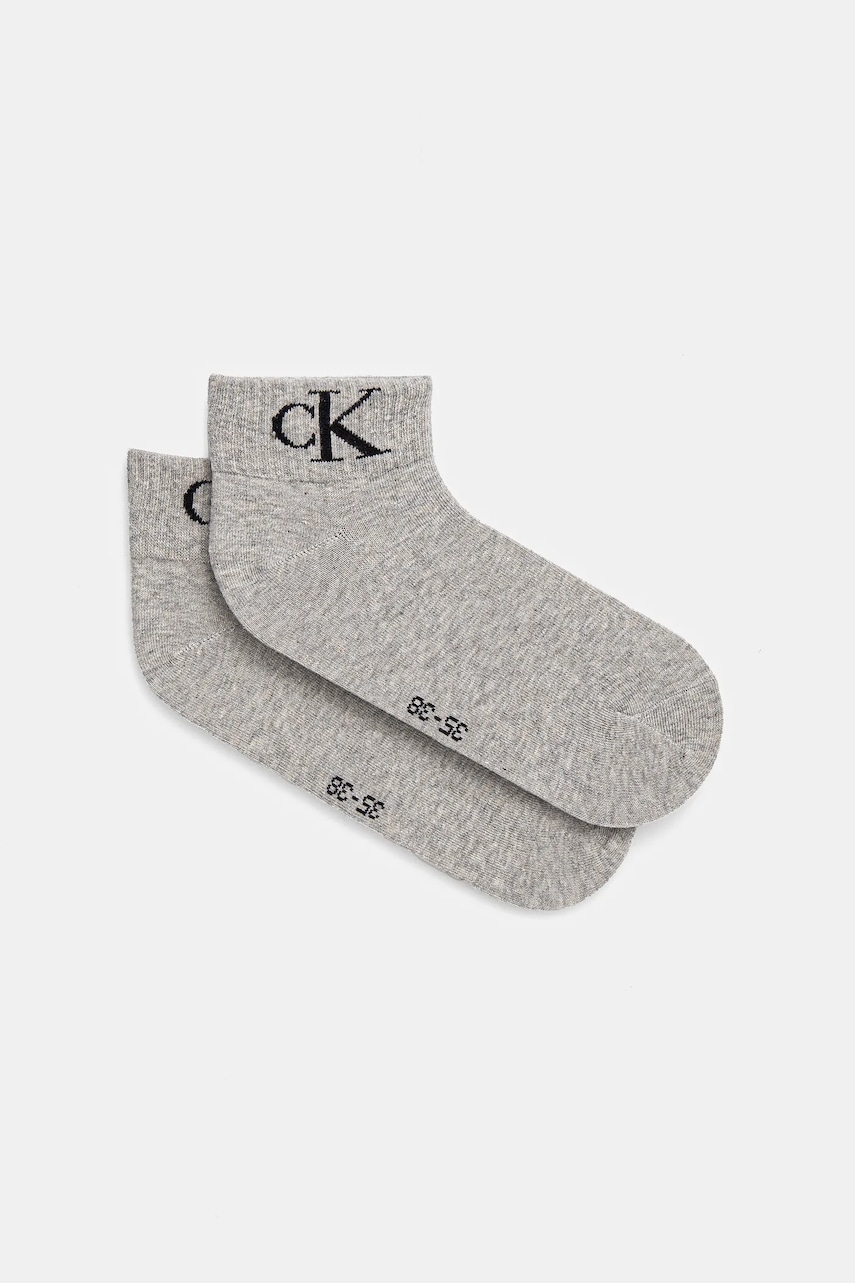 Calvin Klein Jeans  ponožky dámské s bavlnou 2-pack