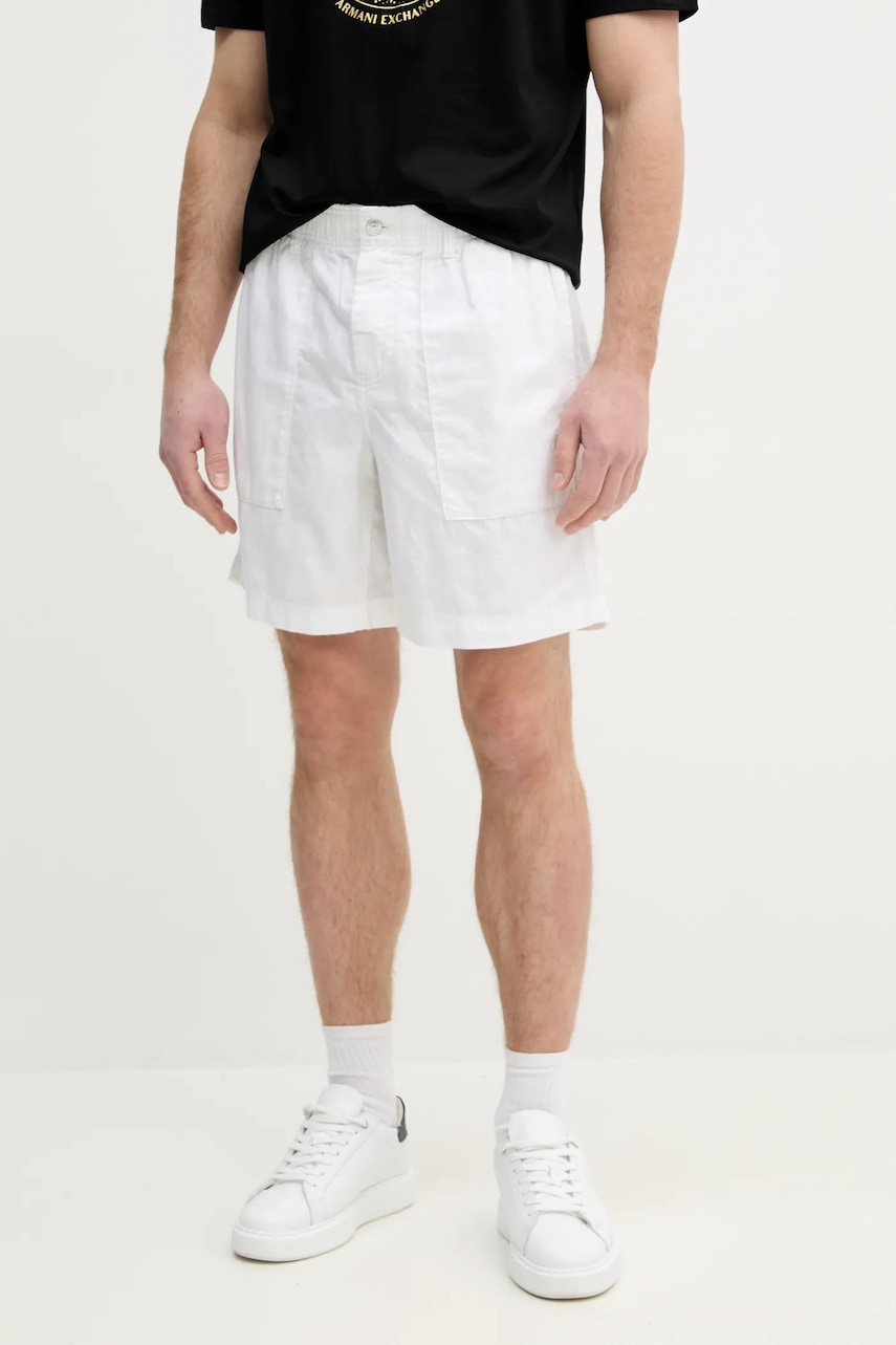 Calvin Klein Jeans  Šortky s příměsí lnu