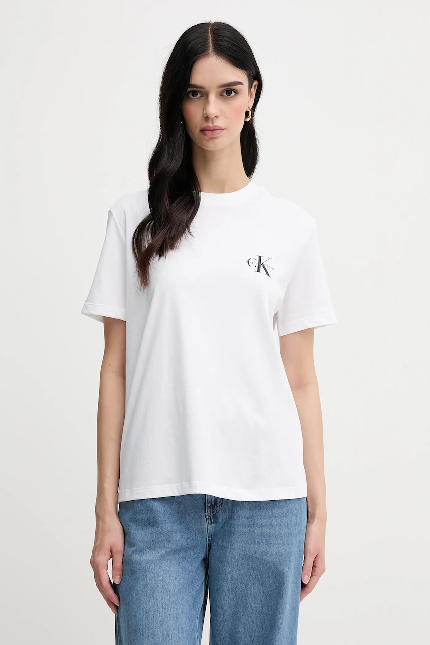 Calvin Klein Jeans  tričko dámské bavlněné 2-pack