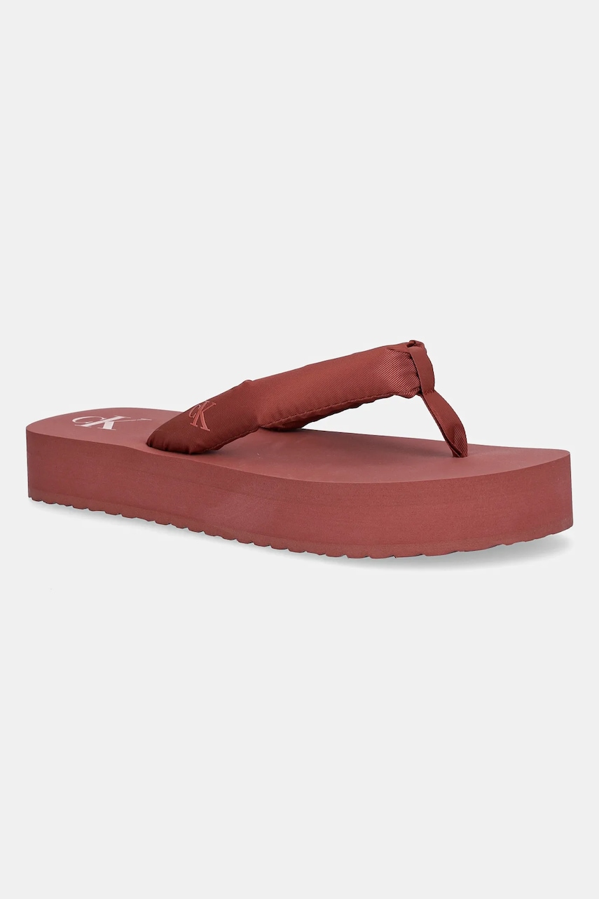 Calvin Klein Jeans  Žabky  BEACH SANDAL FLATFORM TTXR SATIN