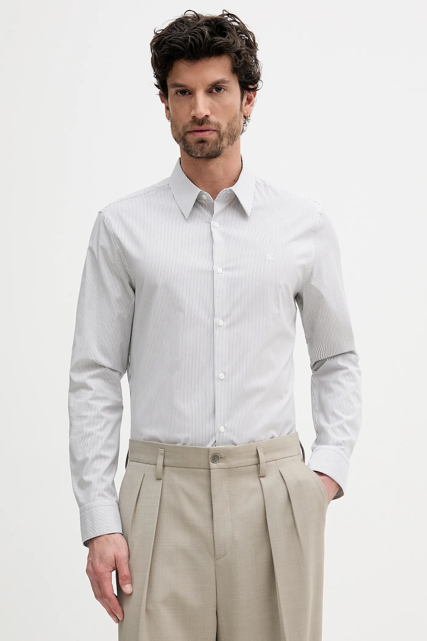 Calvin Klein  košile pánská bavlněná s elastanem