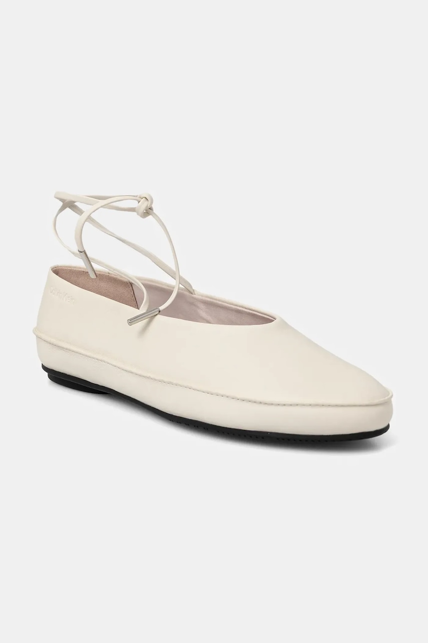 Calvin Klein  Kožené baleríny  BALLERINA MARY JANE STRAP LTH