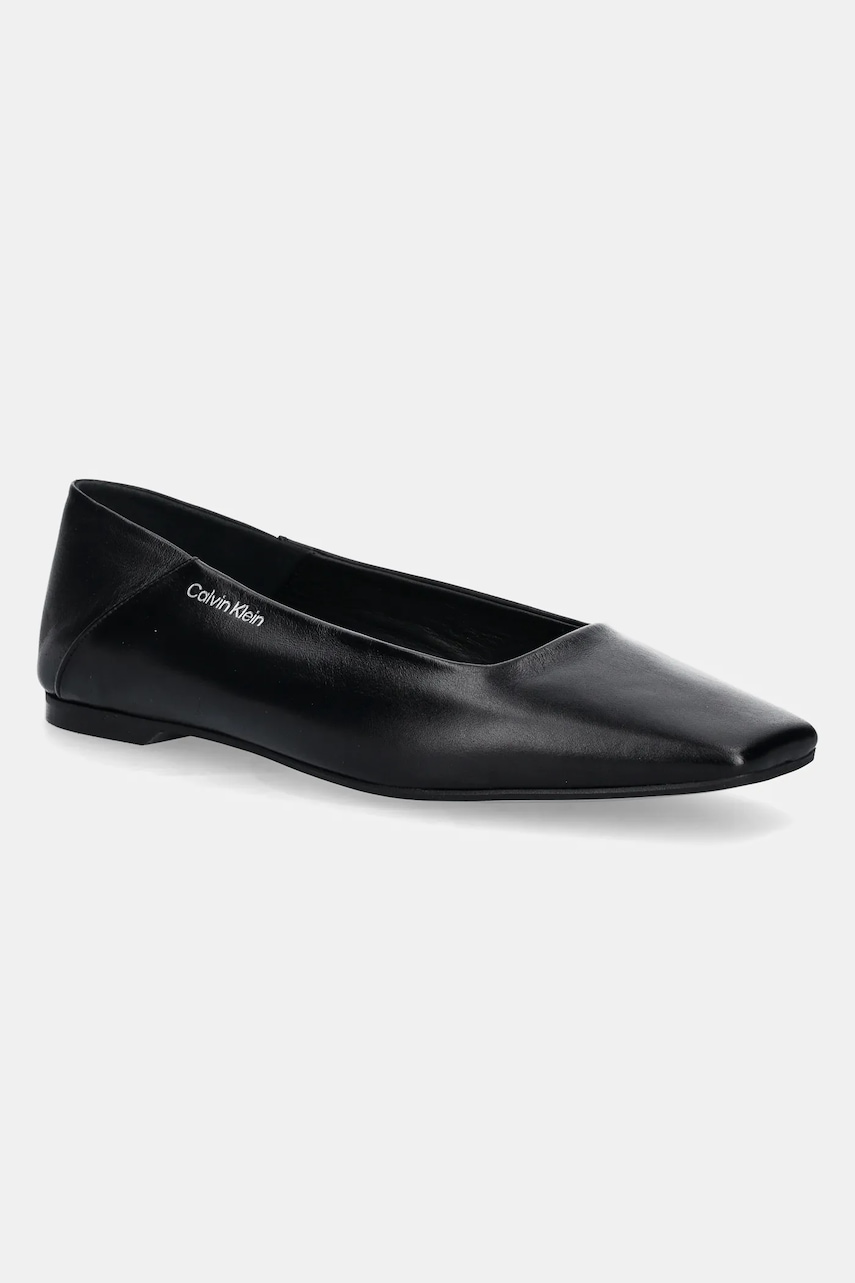 Calvin Klein  Kožené baleríny  FLAT BALLERINA - LTH