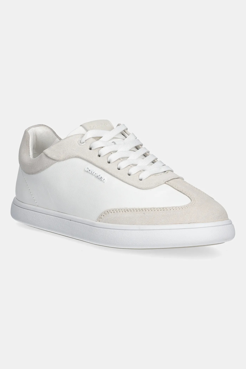 Calvin Klein  Kožené sneakers boty  CUPSOLE LACE UP - LTH SUE MIX