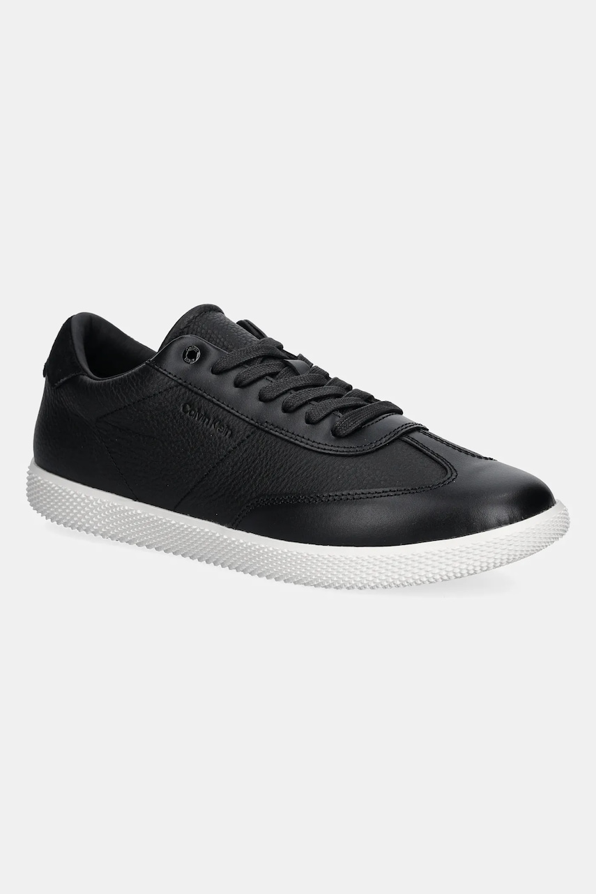 Calvin Klein  Kožené sneakers boty  LOW TOP LACE UP TMBL LTH