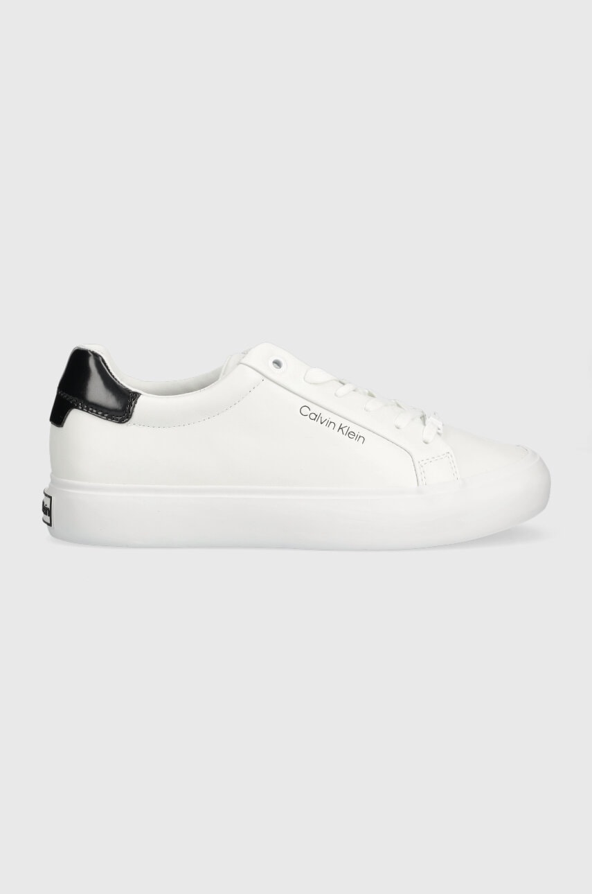 Calvin Klein  Kožené sneakers boty  VULC LACE UP