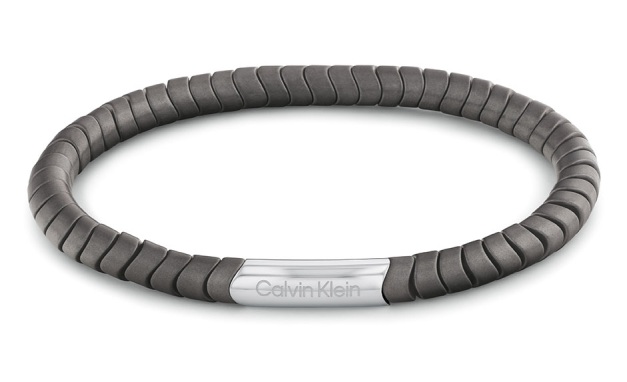 Calvin Klein Pánský náramek z lávového kamene Intuitive Connection 35100052