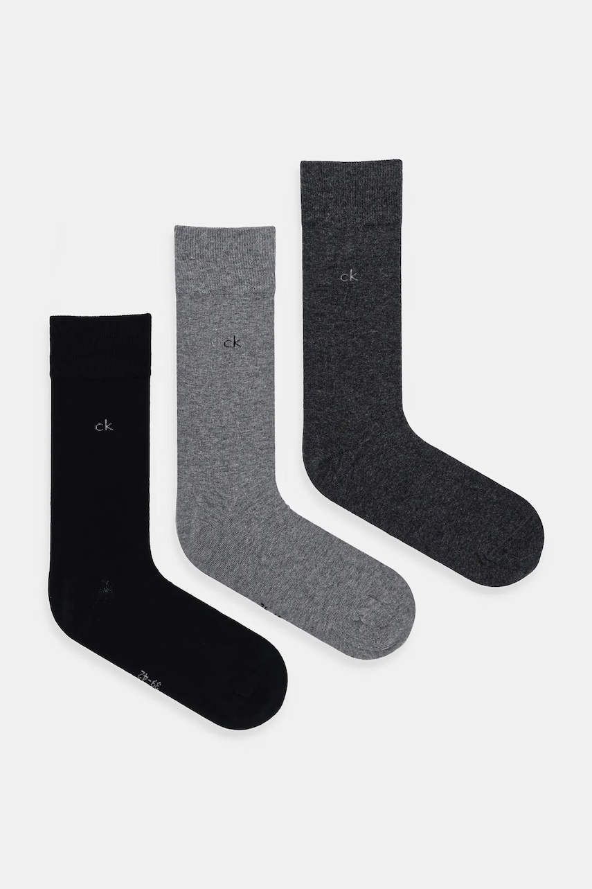 Calvin Klein  ponožky pánské s bavlnou 3-pack