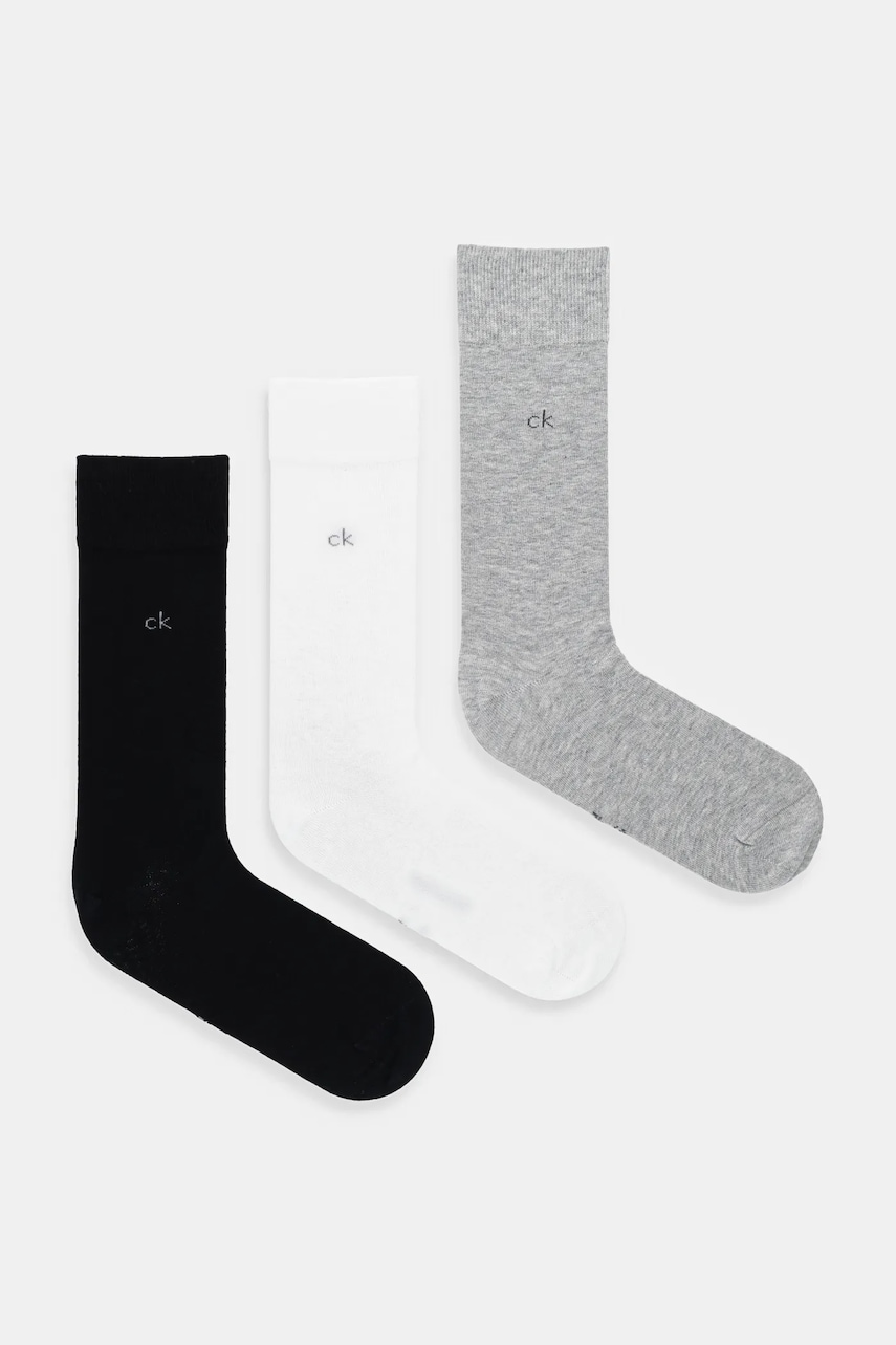 Calvin Klein  ponožky pánské s bavlnou 3-pack