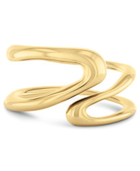 Calvin Klein Pozlacený ocelový prsten Statement Links 35000752 56 mm