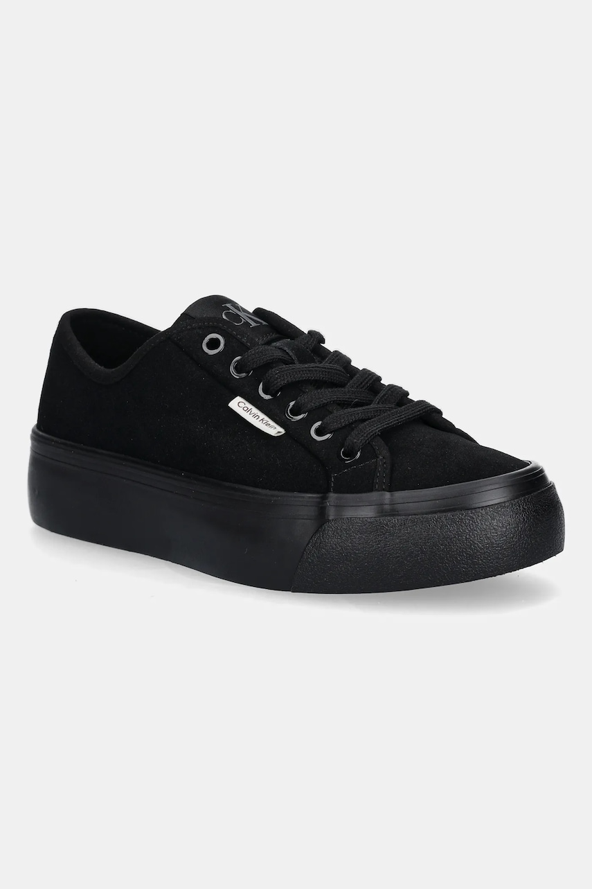 Calvin Klein  Semišové tenisky  VULC FLATF LACE UP SUE/WL CK