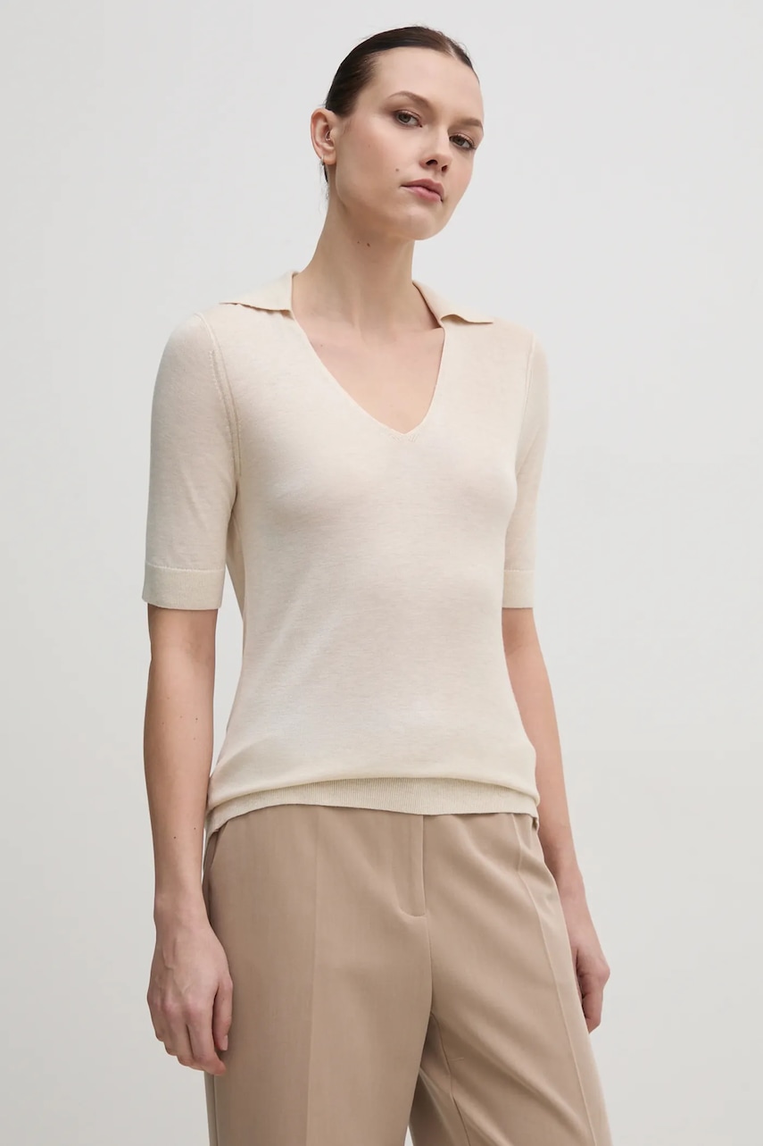 Calvin Klein  Svetr z hedvábné směsi