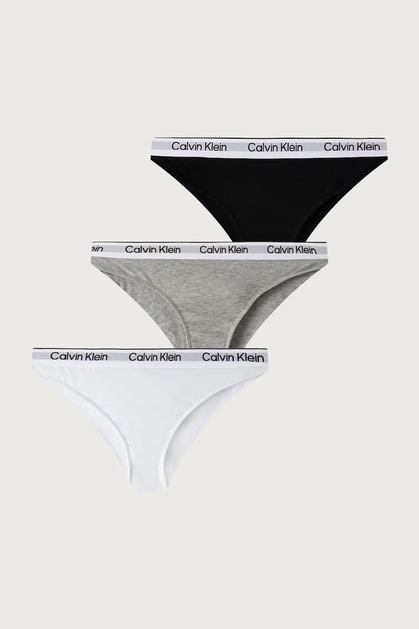 Calvin Klein Underwear  kalhotky dětské bavlněné s elastanem 3-pack