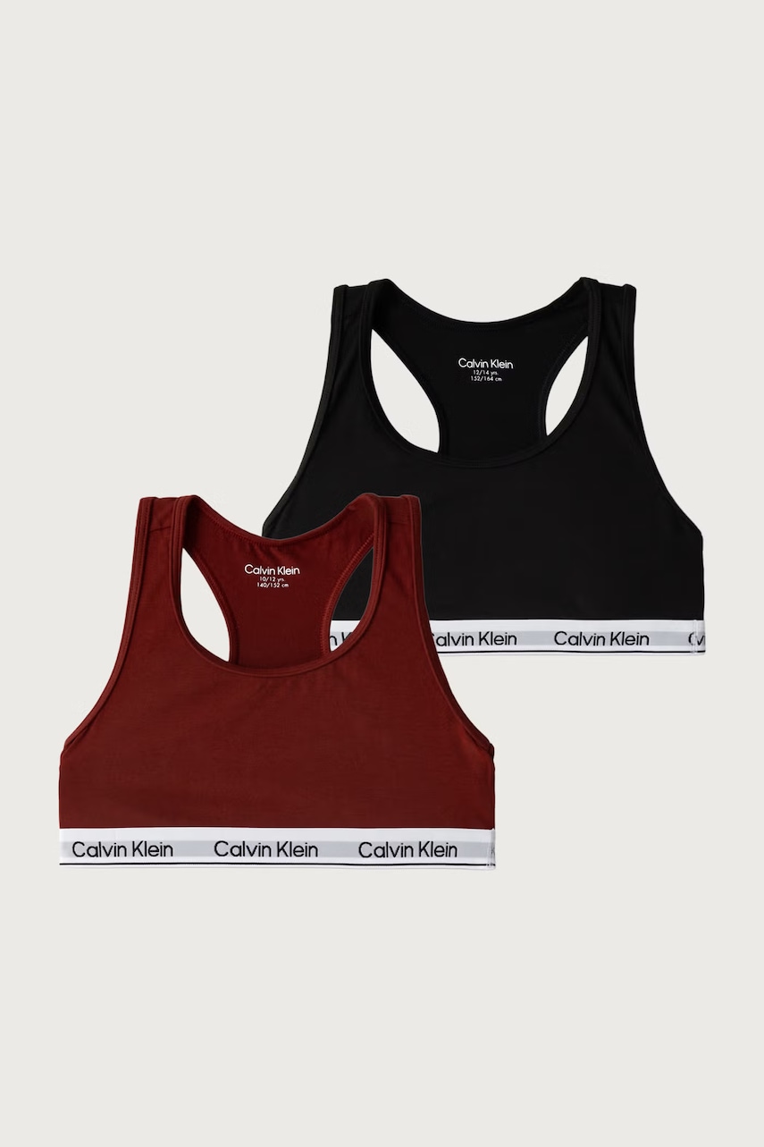 Calvin Klein Underwear  podprsenka dětská bavlněná s elastanem 2-pack
