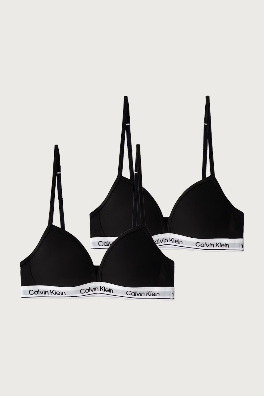 Calvin Klein Underwear  podprsenka dětská bavlněná s elastanem 2-pack